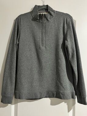 Weatherproof Vintage Men’s 1/4 Zip Sweatshirt Gray Mick Turtleneck Classic Sz M